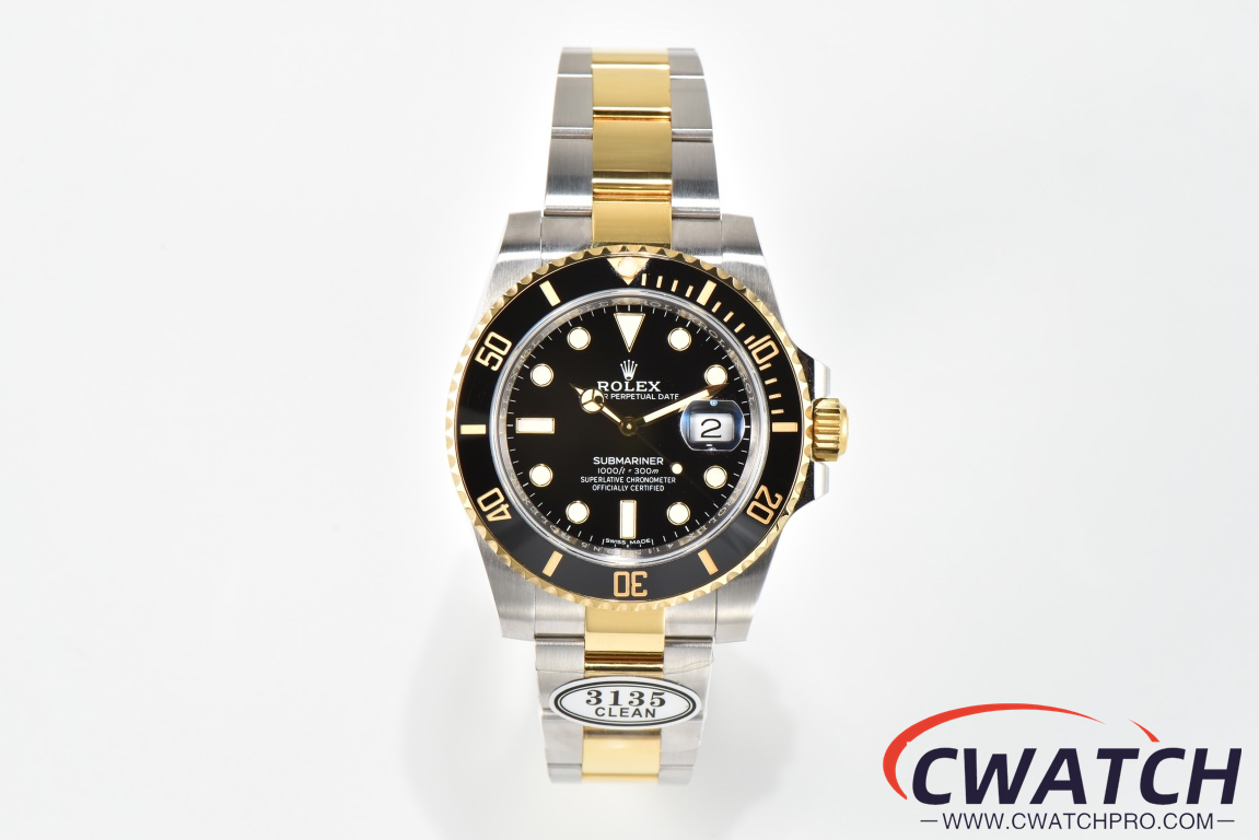 C厂Clean劳力士潜航者型系列116613LN-0001 间金黑水鬼「3135机芯」