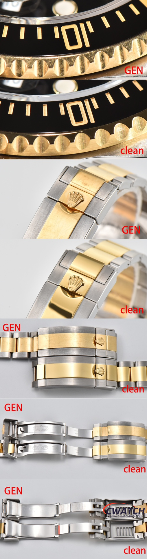 C厂Clean劳力士潜航者型系列116613LN-0001 间金黑水鬼「3135机芯」