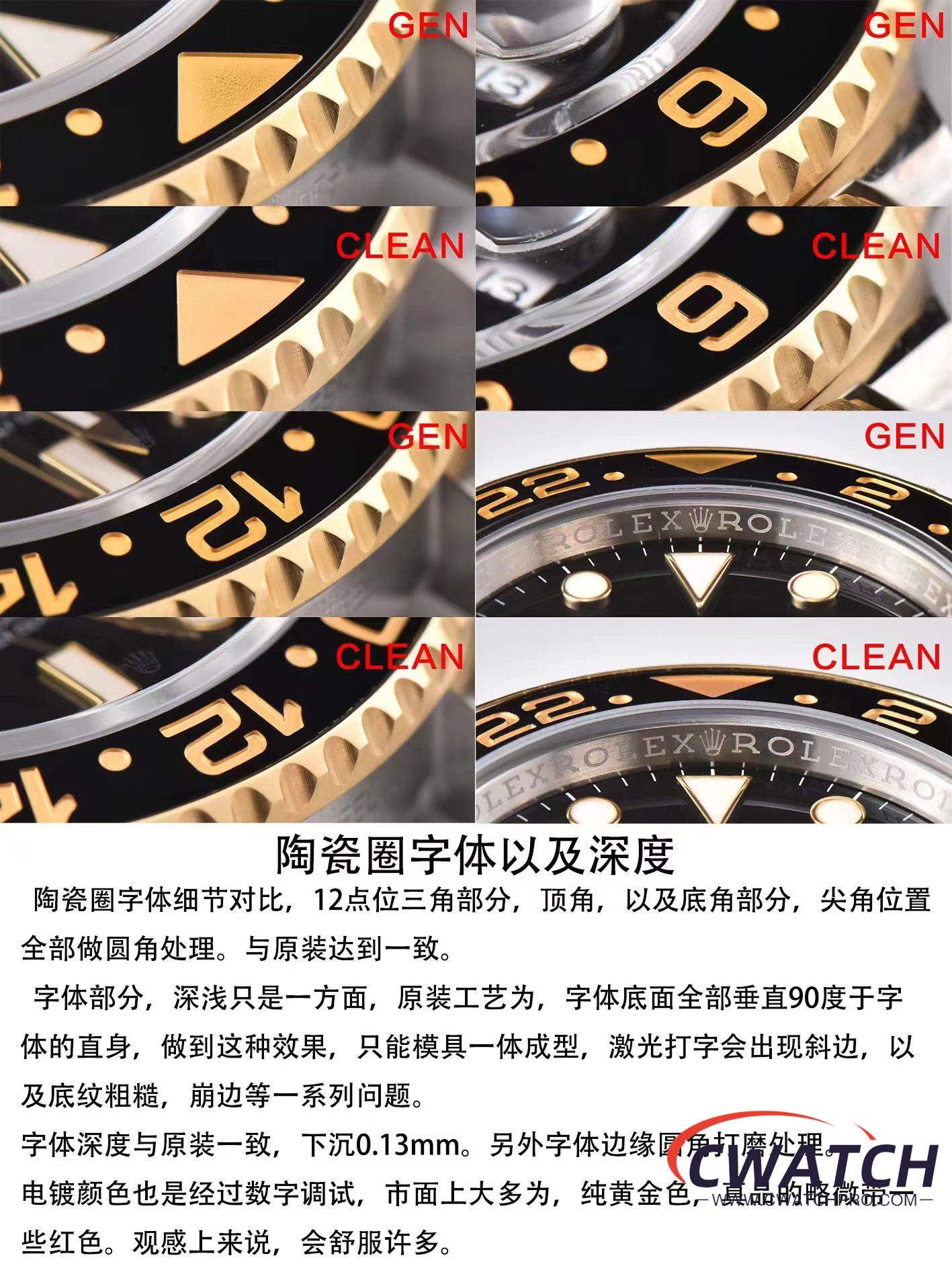 C厂Clean劳力士格林尼治型II系列116713-LN-78203 间金款