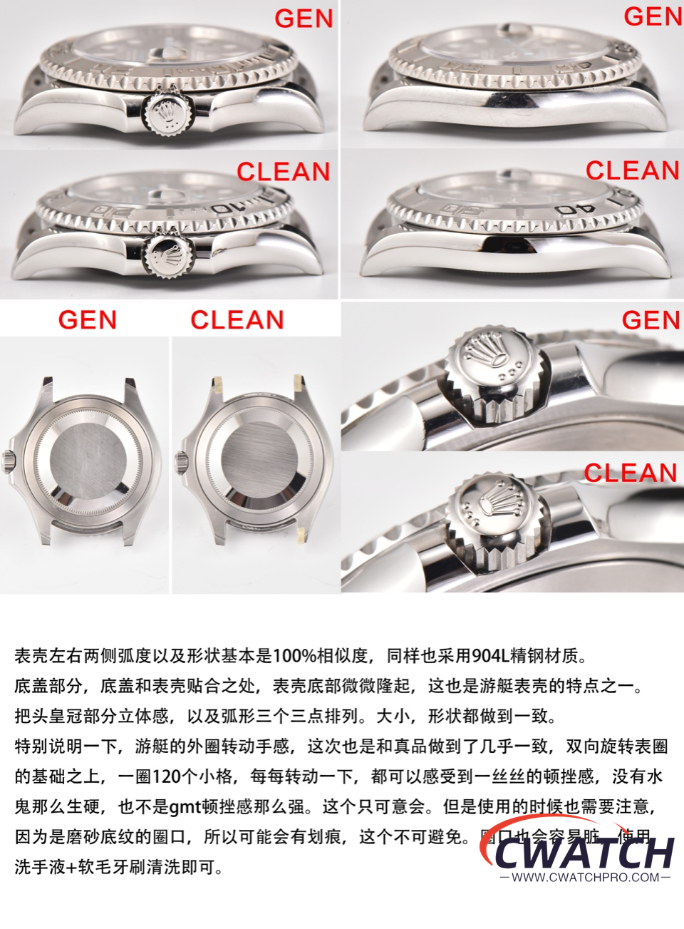 C厂Clean劳力士游艇名仕型系列m126622-0001灰游艇40mm