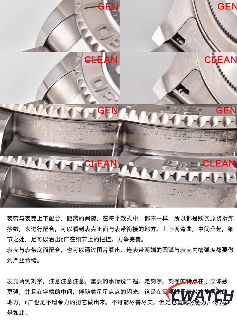 C厂Clean劳力士游艇名仕型系列m126622-0001灰游艇40mm