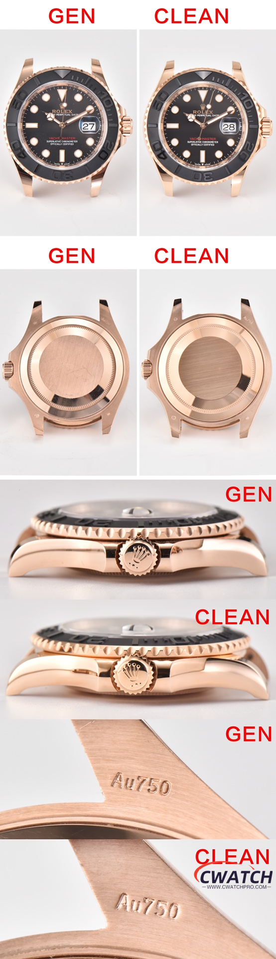 C厂Clean劳力士游艇名仕型系列m126655-0002玫金游艇40mm