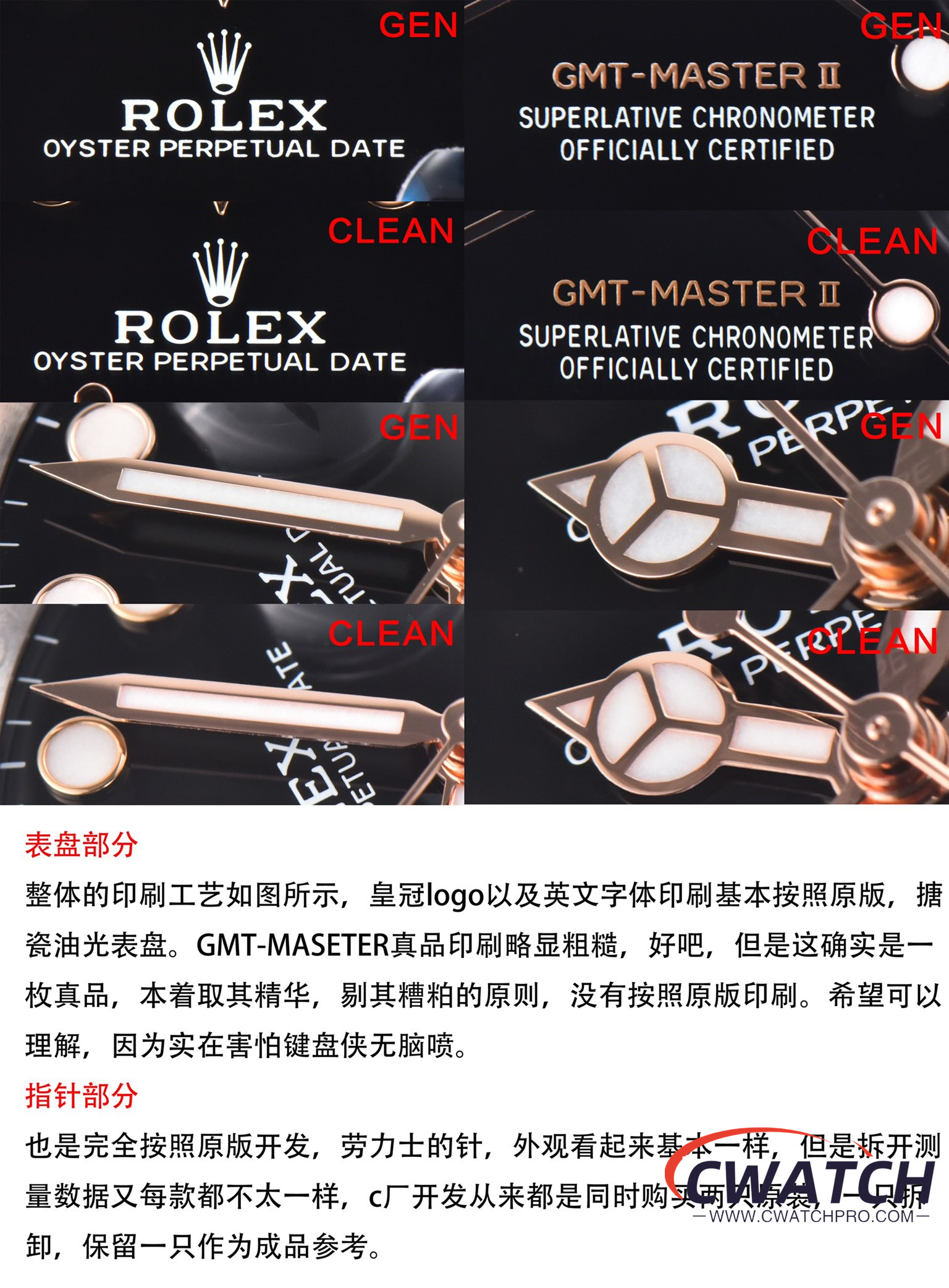 C厂Clean劳力士格林尼治型II系列m126711chnr-0002 间玫金