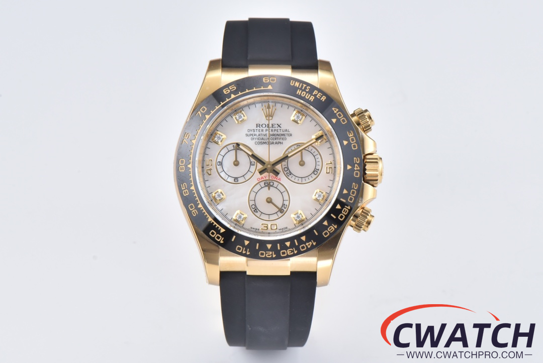 C厂Clean劳力士宇宙计型迪通拿m116518LN-0037金贝母迪「4130机芯」