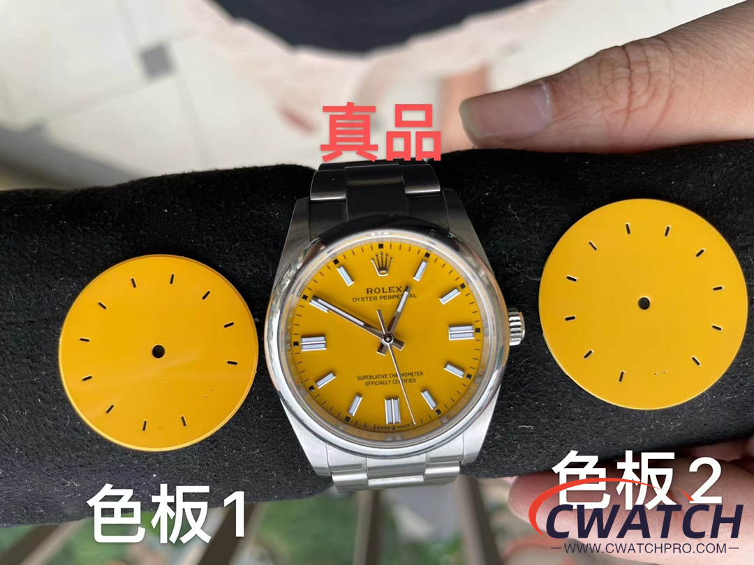 C厂Clean劳力士41mm蚝式恒动m124300-0004黄面「3230机芯」